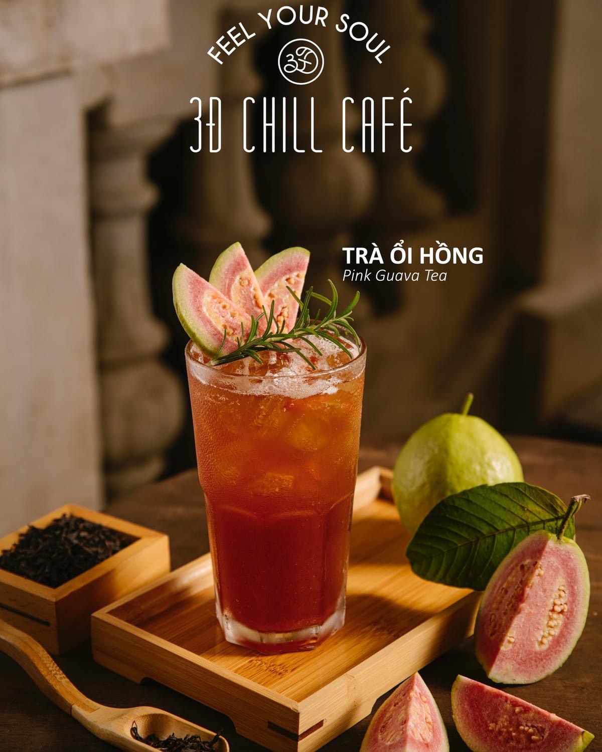 Trà Ổi Hồng — trà ổi hồng signature của quán