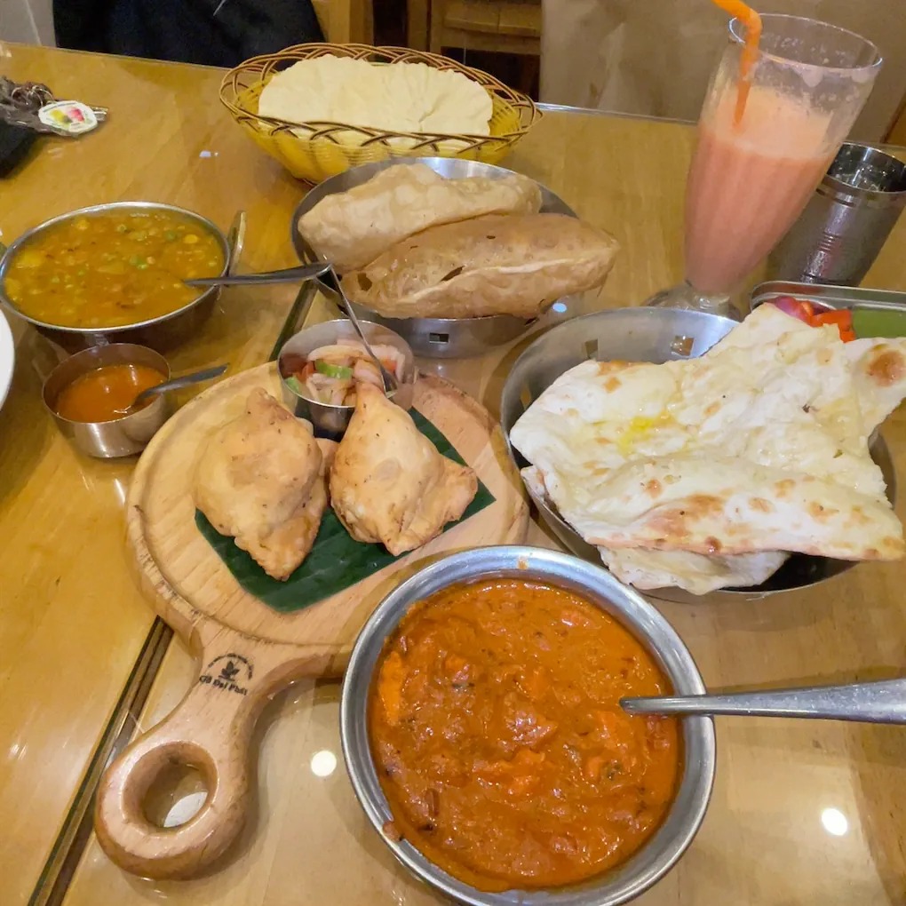 Indian food at Baba's Kitchen