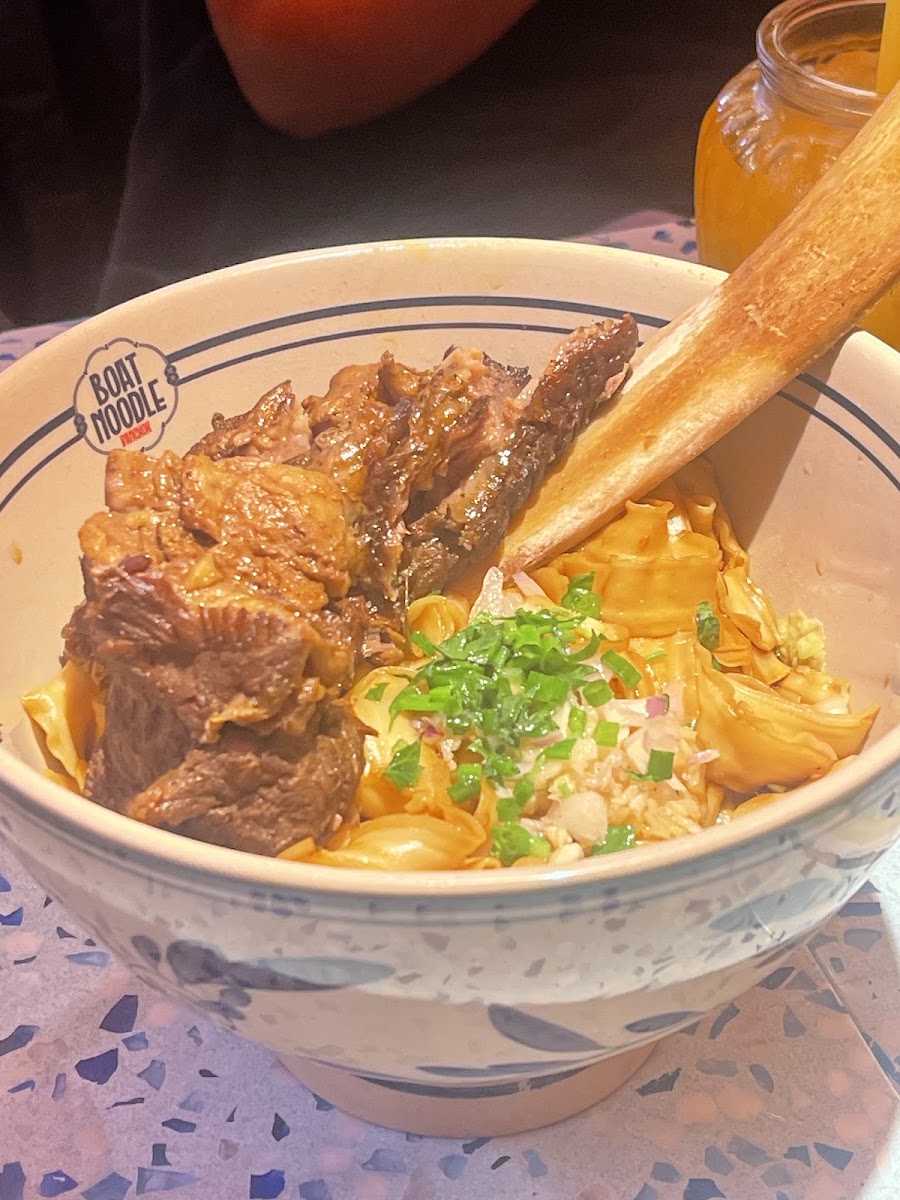 Boat noodles with braised beef ribs