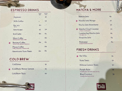 The newest menu board, 05/2026