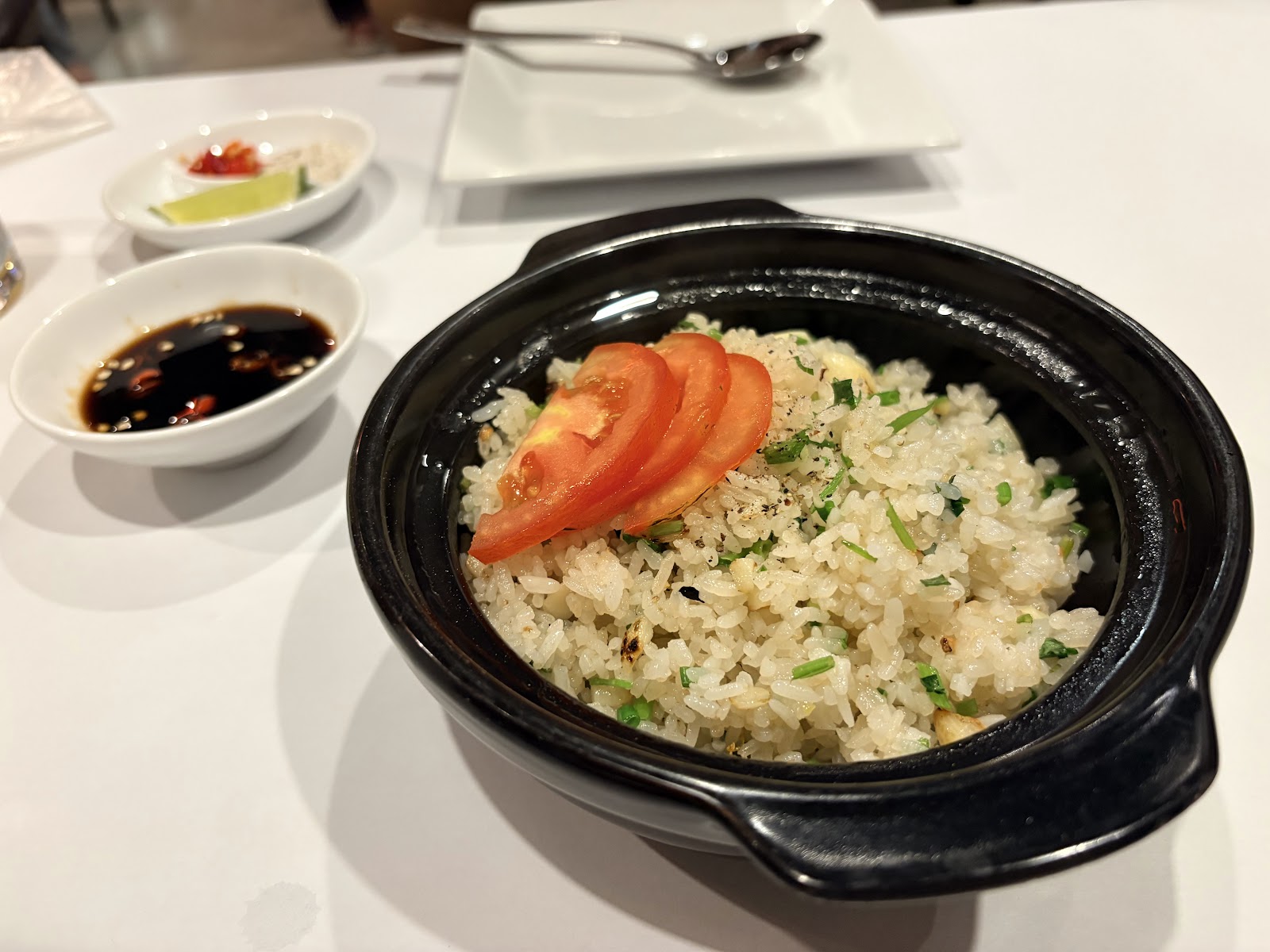 보일과 함께 먹는 마늘밥
