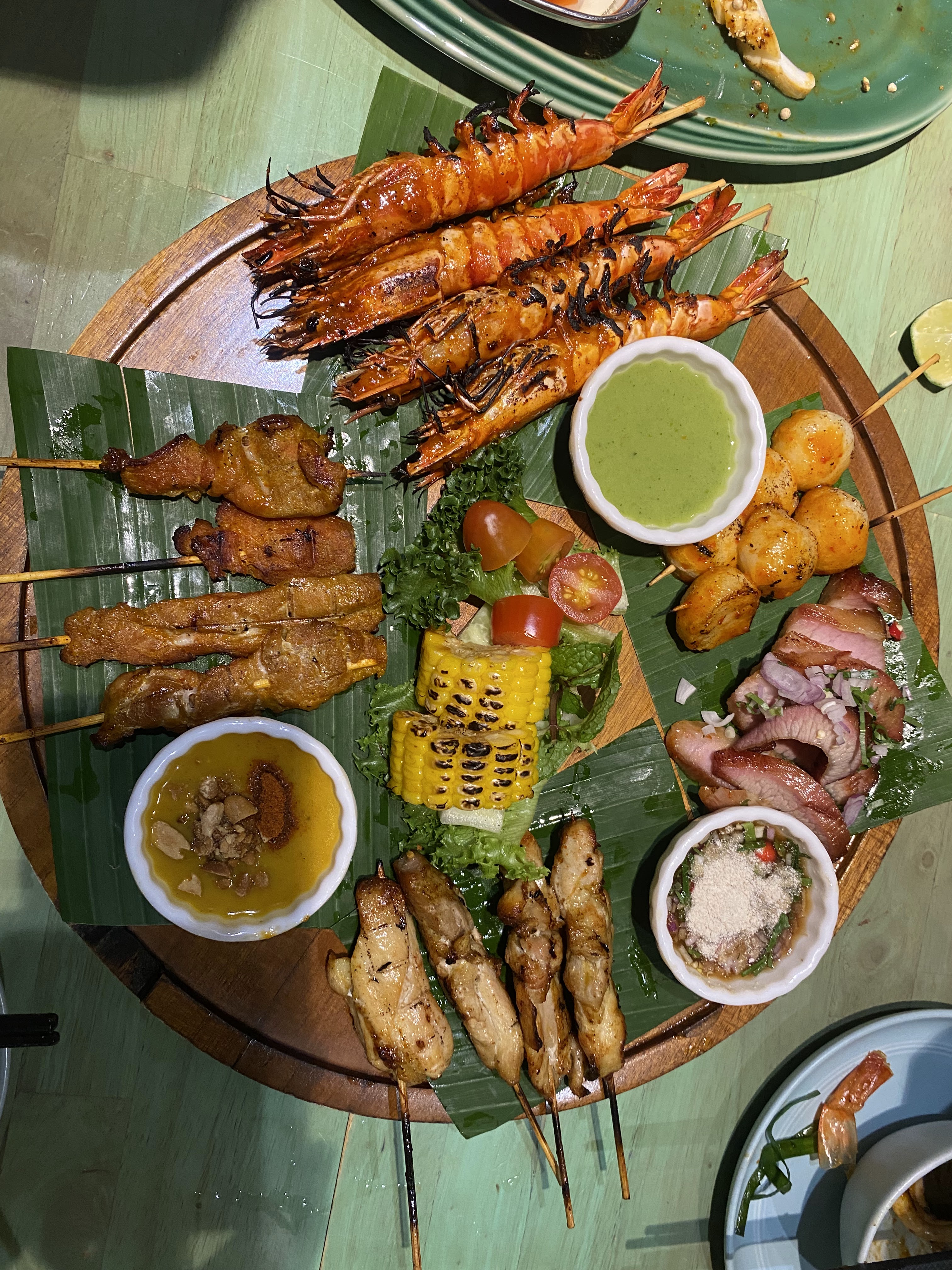 구운 해산물 플래터