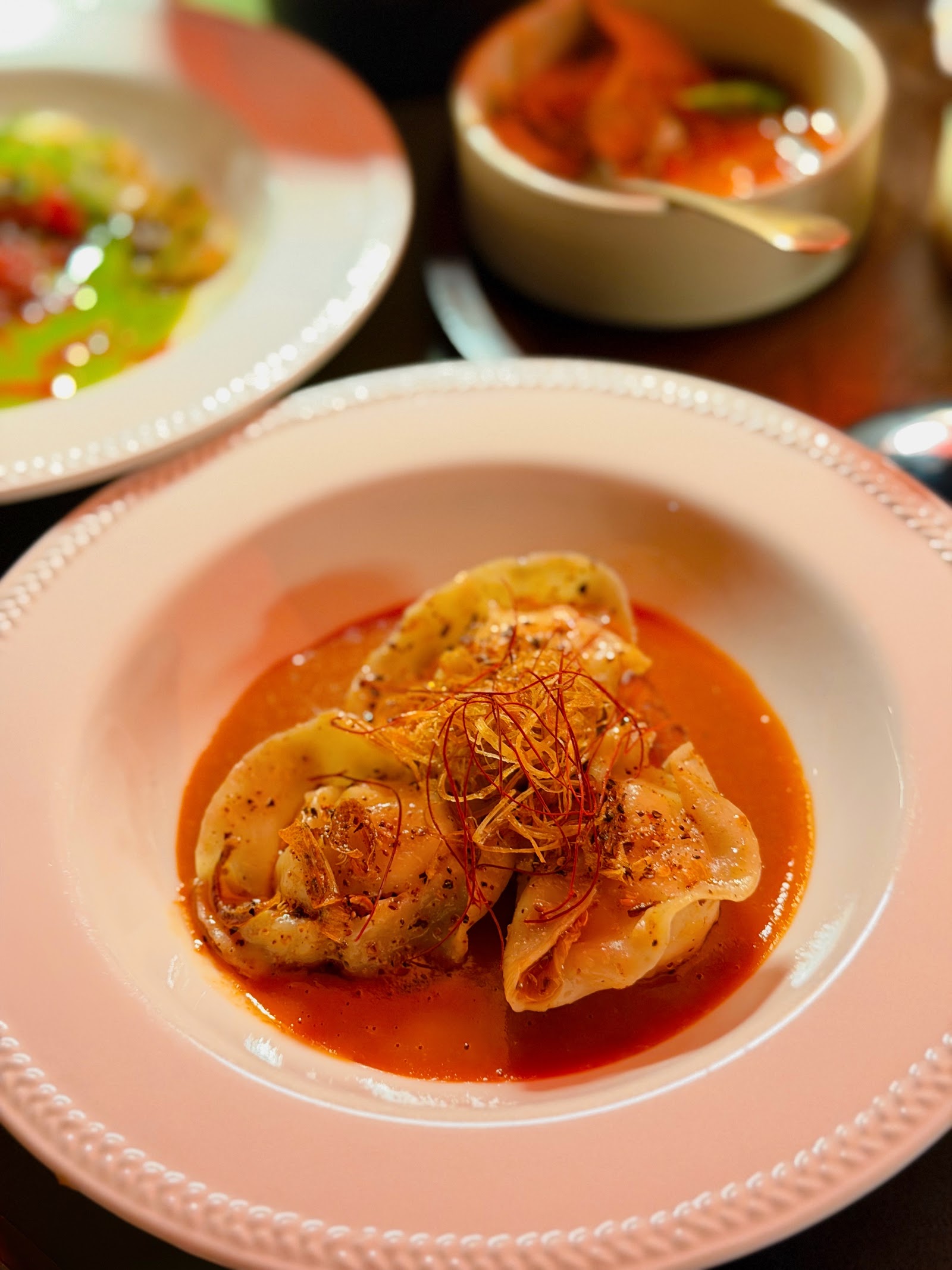 Chili-oil wontons