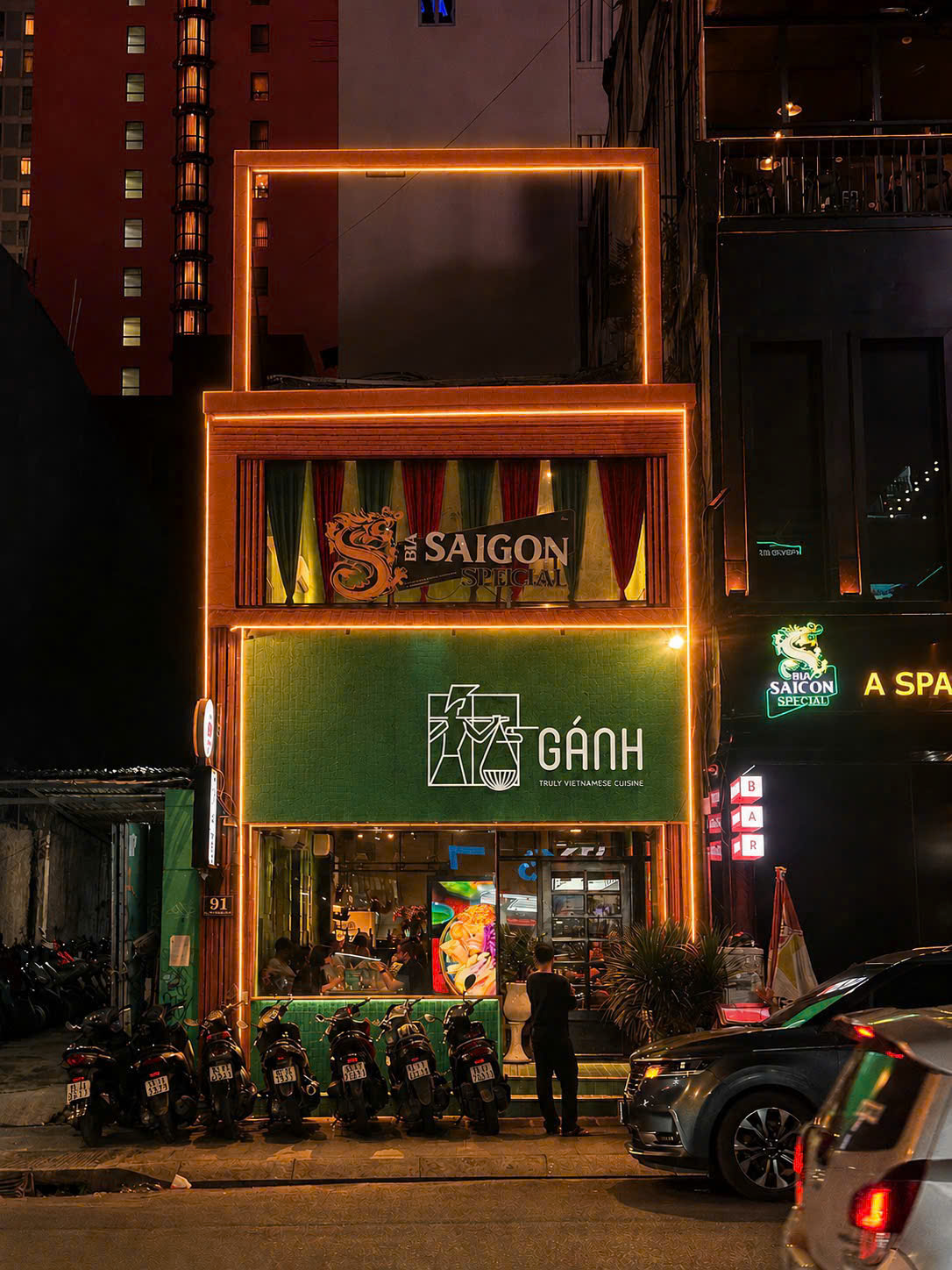 하이바쯔엉 거리의 Gánh 매장