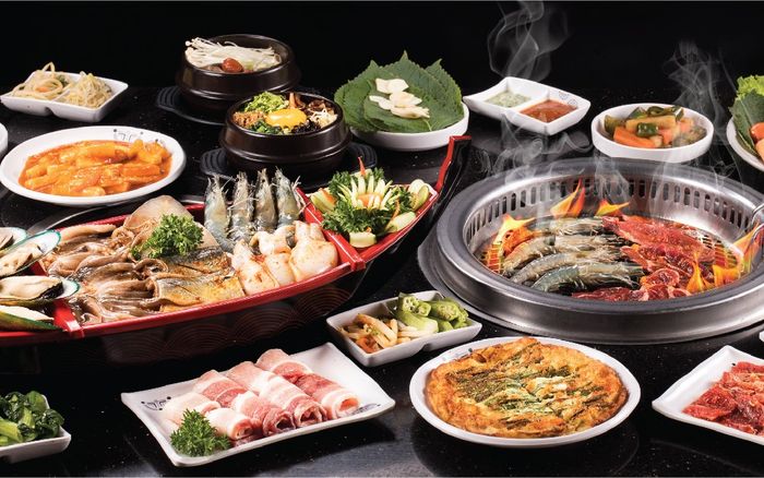 Hải sản nướng trên vỉ