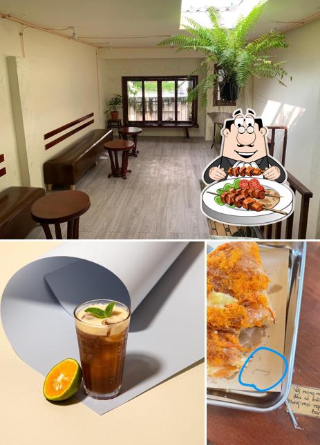 Đồ uống trong ánh đèn quầy