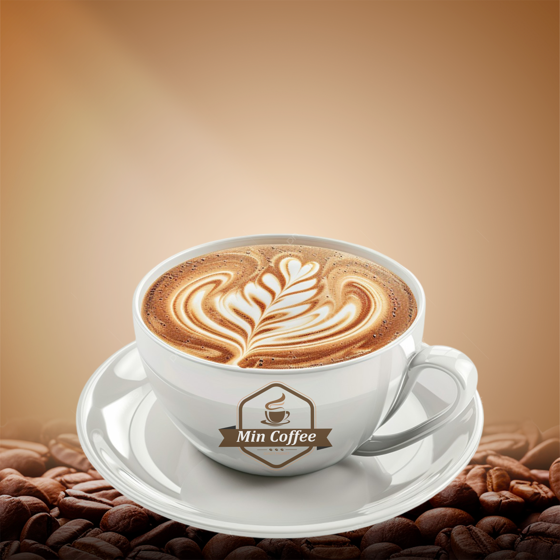 Min Coffee hot latte