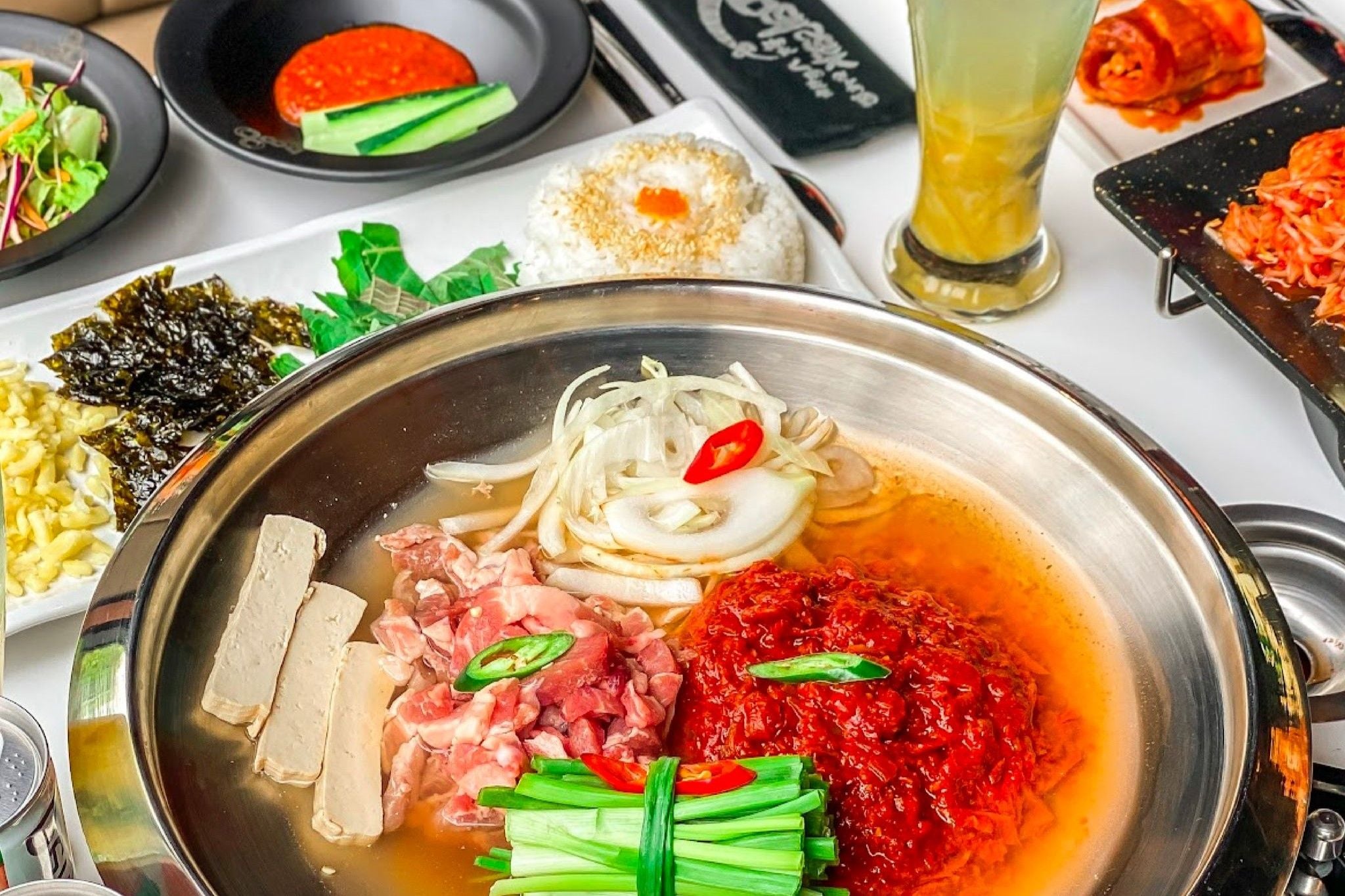 Grilled dishes at Palsaik Dong Du