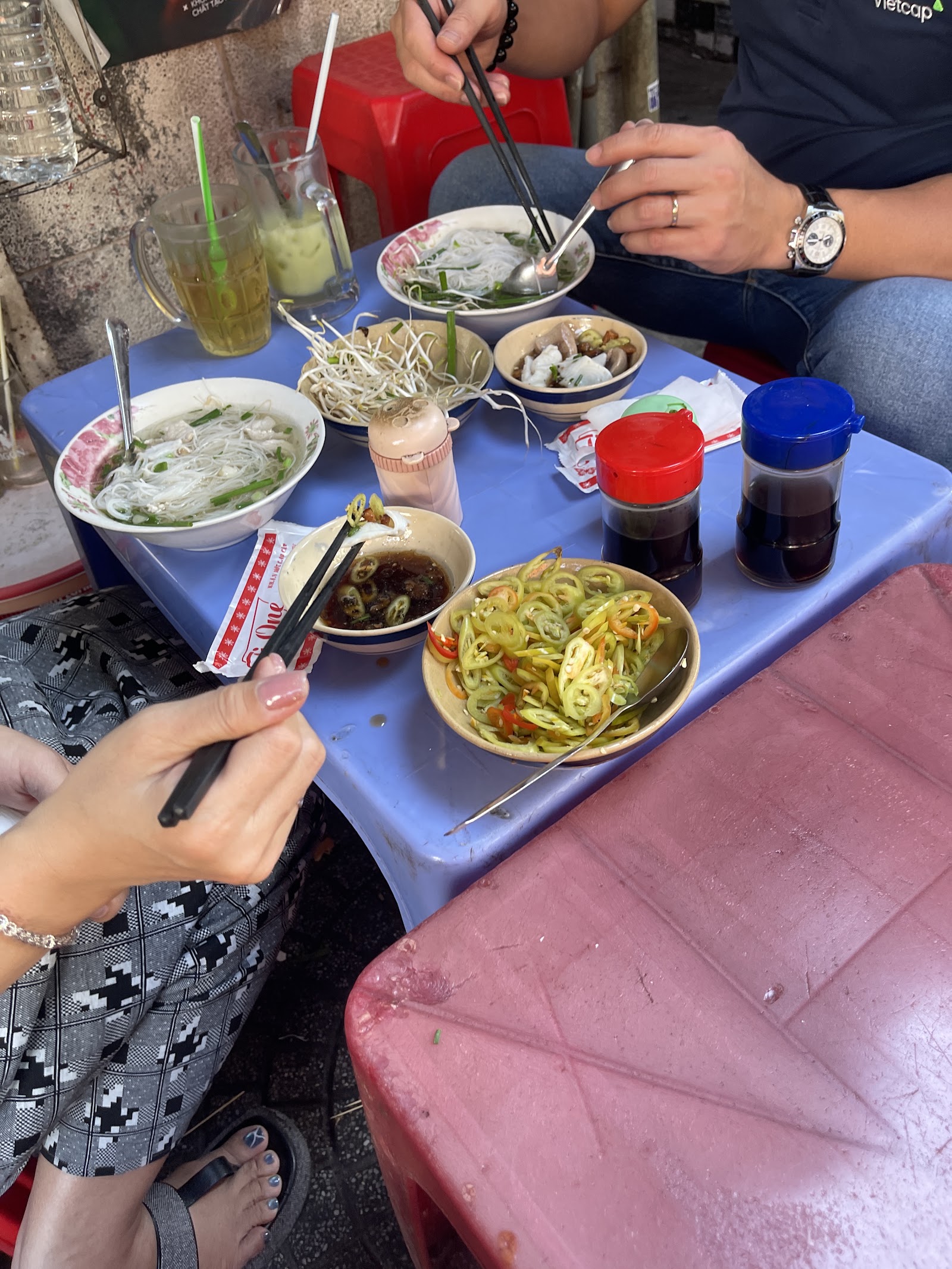 Inside Phát Mập in the morning light