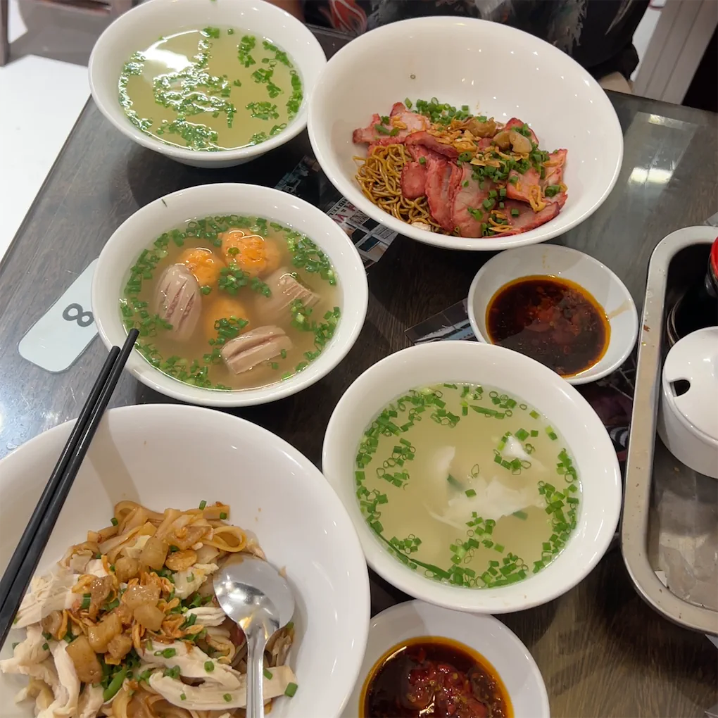 Phát Mập's fish noodle soup — clear fish broth