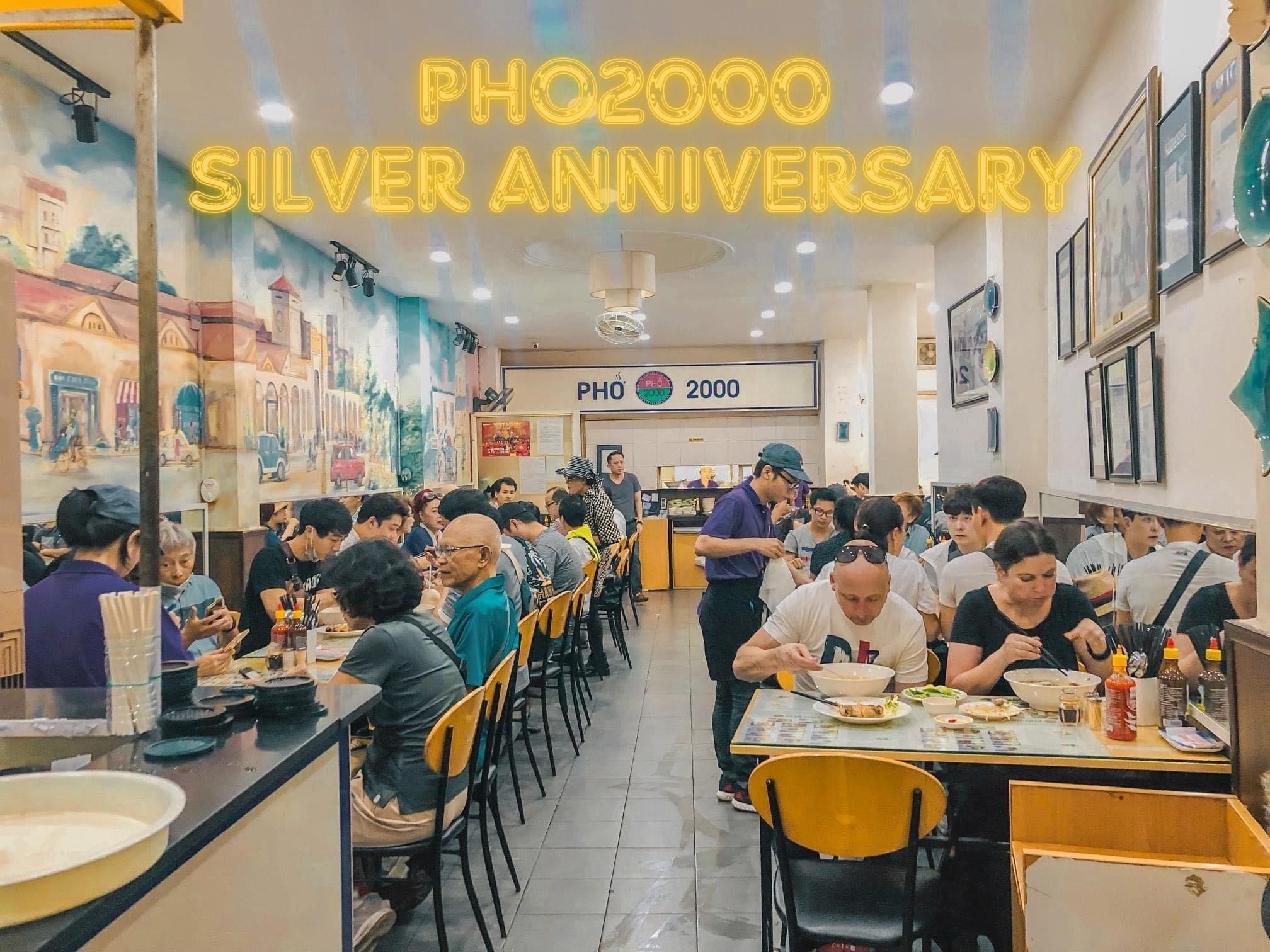 The Pho 2000 dining room at anniversary time