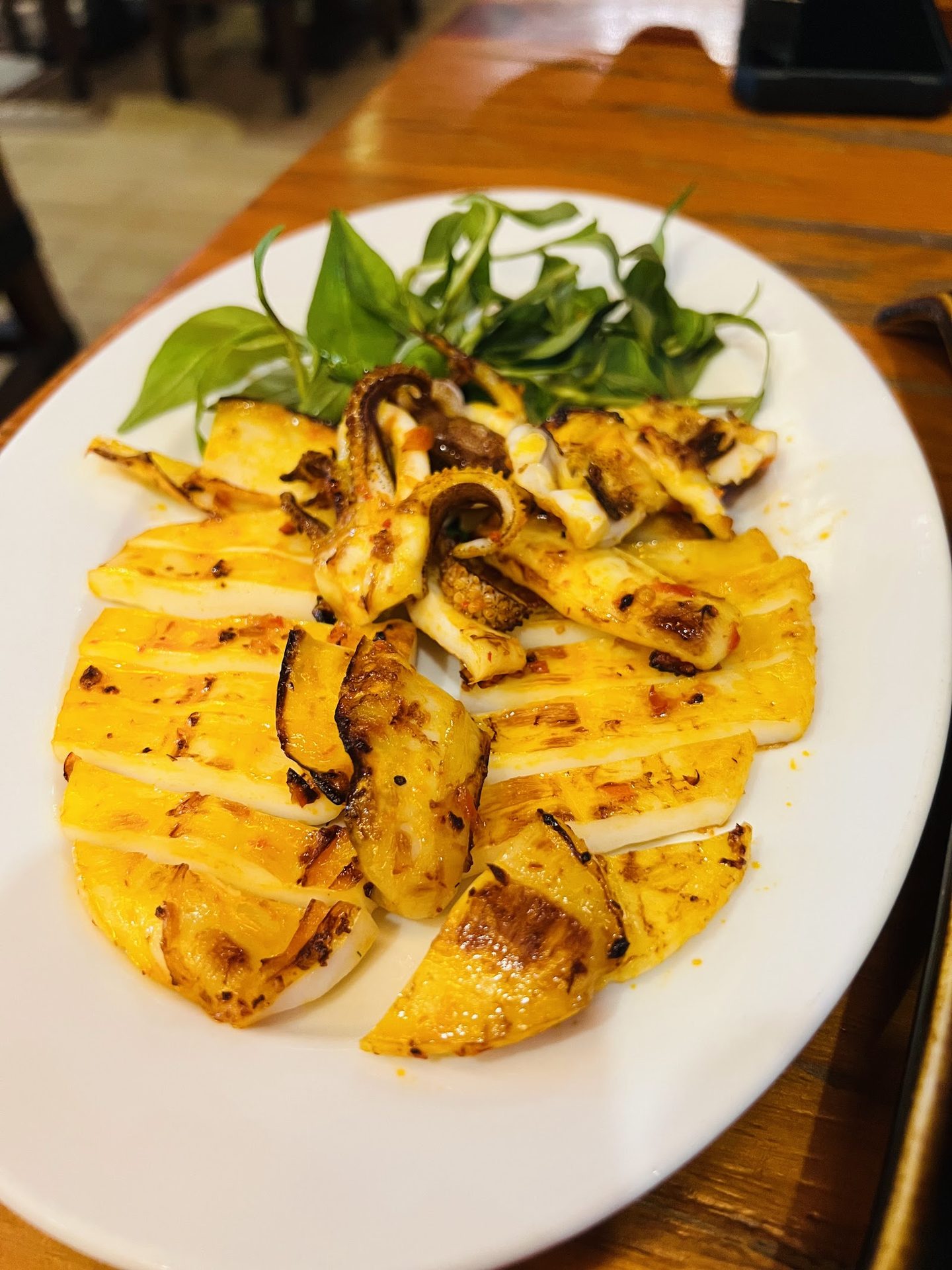 Grilled squid