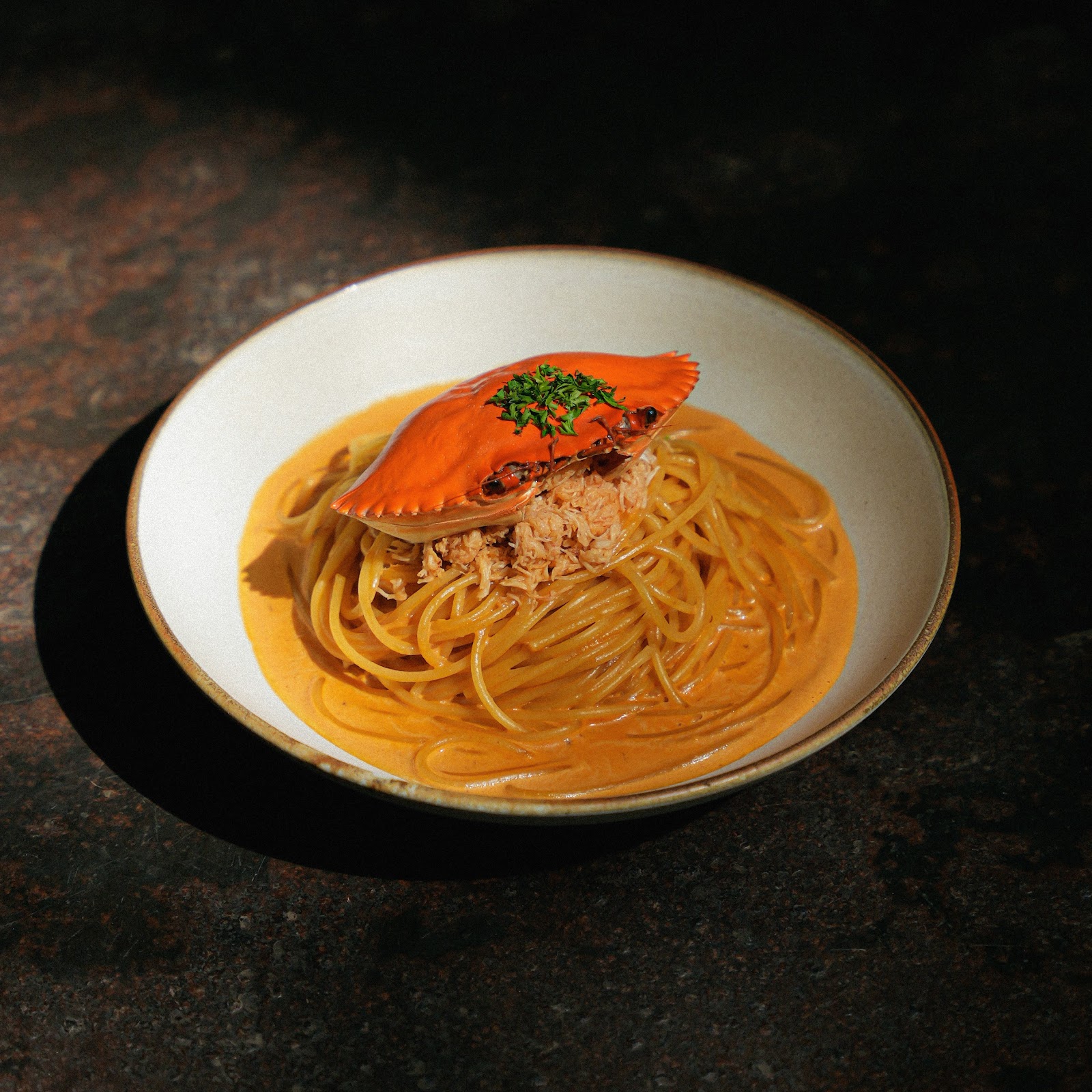 게살 토마토 크림 스파게티
