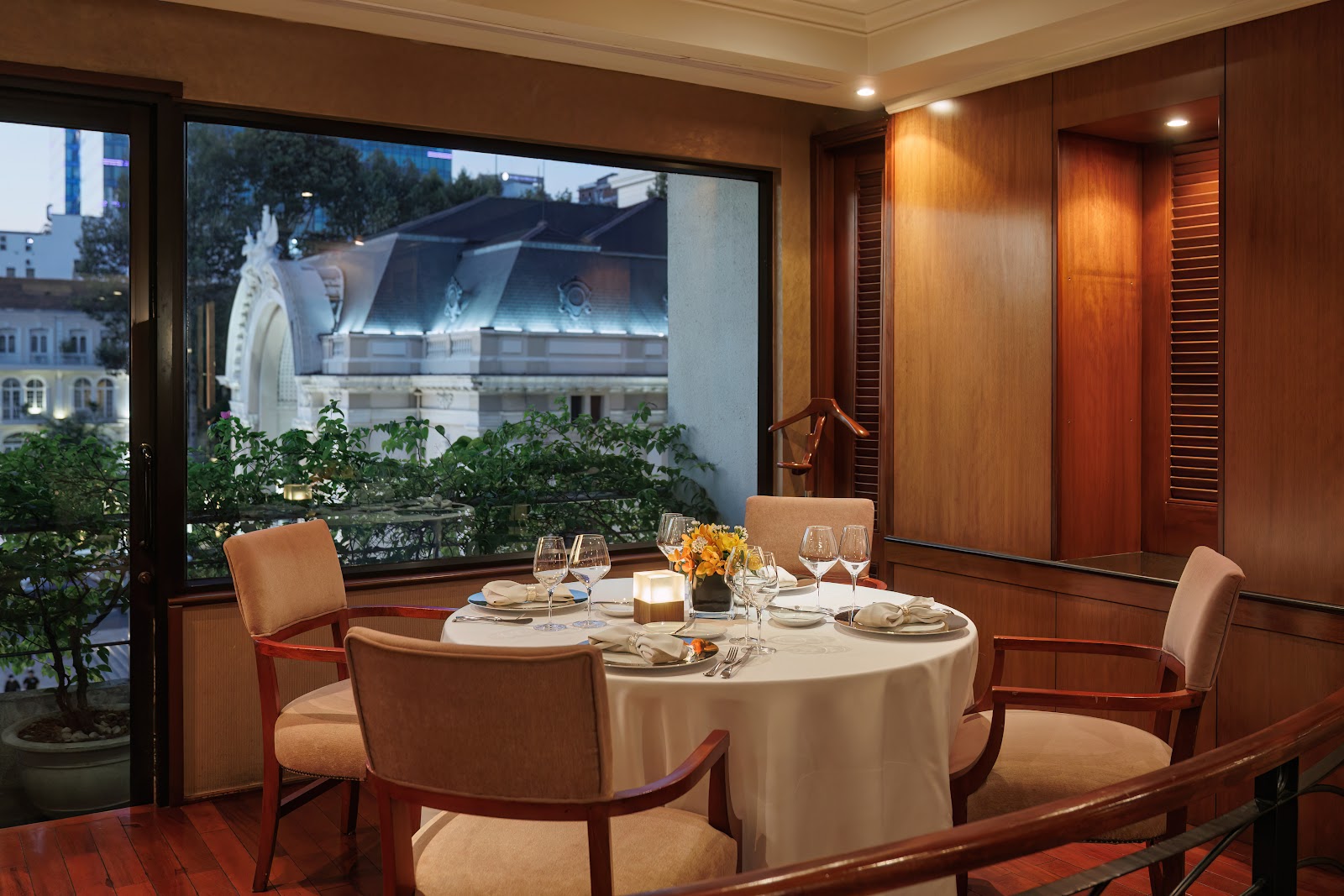 Dining room with Opera House view