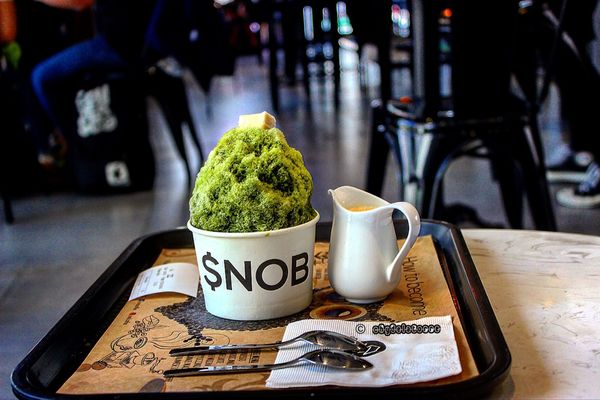 Snob Coffee matcha bingsu