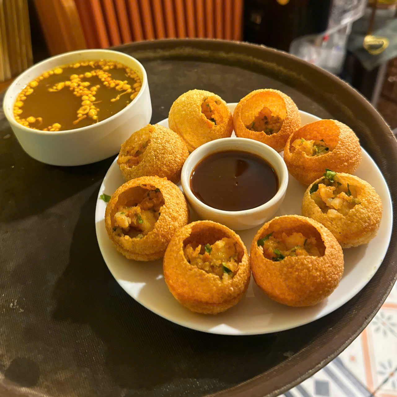 Bánh panipuri giòn