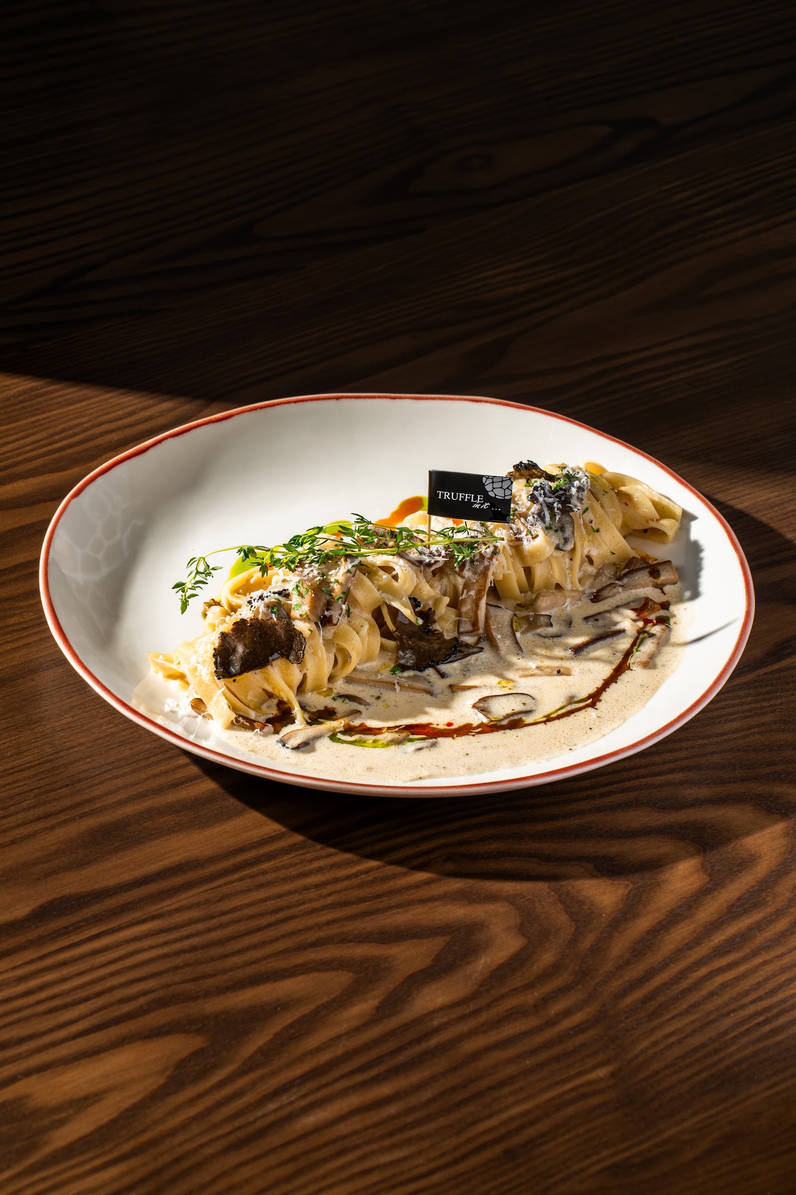 Mì pappardelle sốt nấm truffle