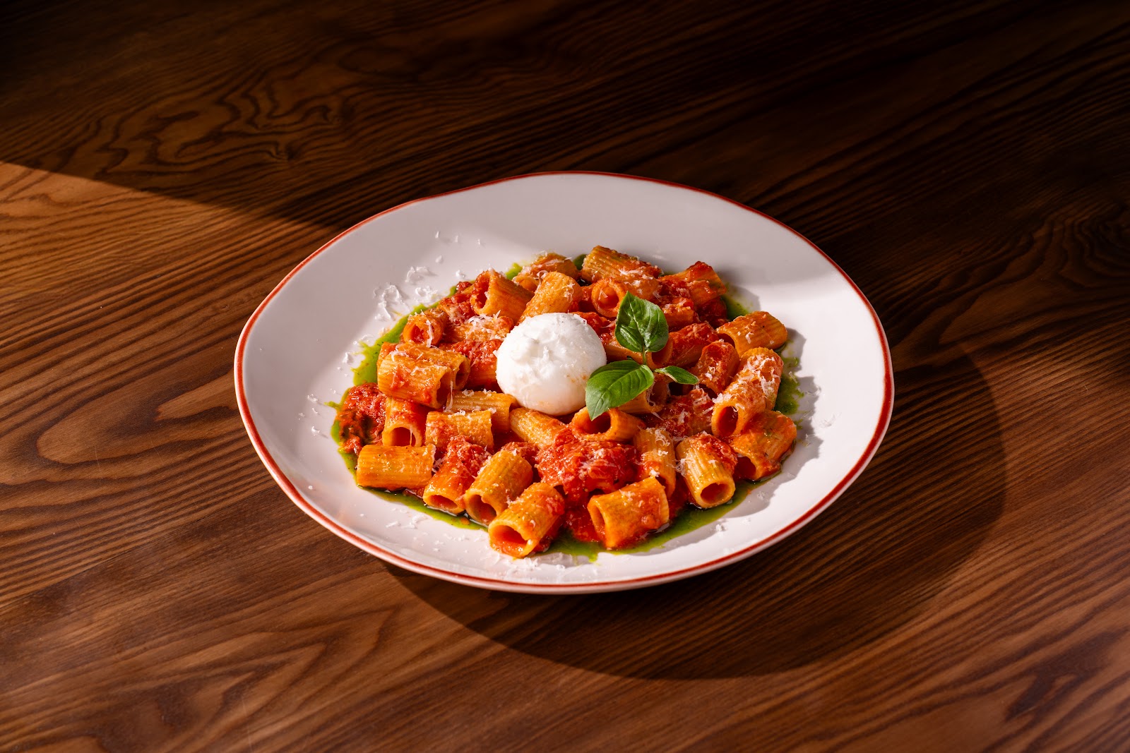 Rigatoni burrata with truffle